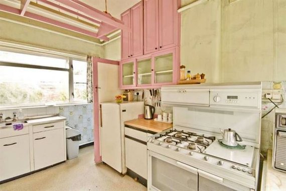 timeless pink cabinets