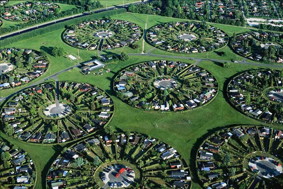 aerial photography copenhagen suburbs