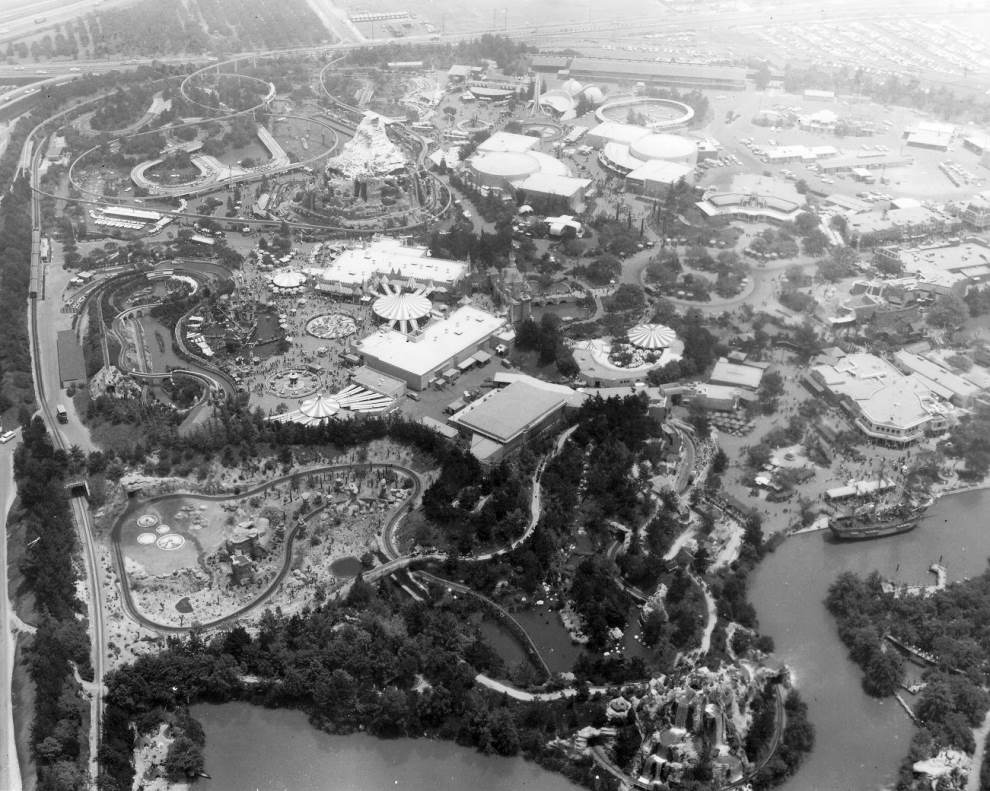 aerial photography disneyland 1962