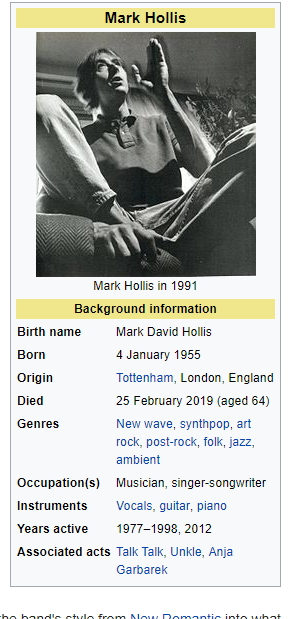 Mark Hollis musician Wikipedia 20190225210148 2