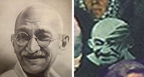 ghandi the beatles sgt pepper lonely hearts club band
