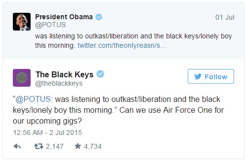 tweet obama black keys 1