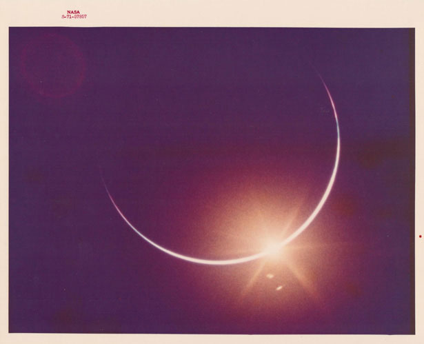 eclipse of the sun by the earth apollo 12 november 1969
