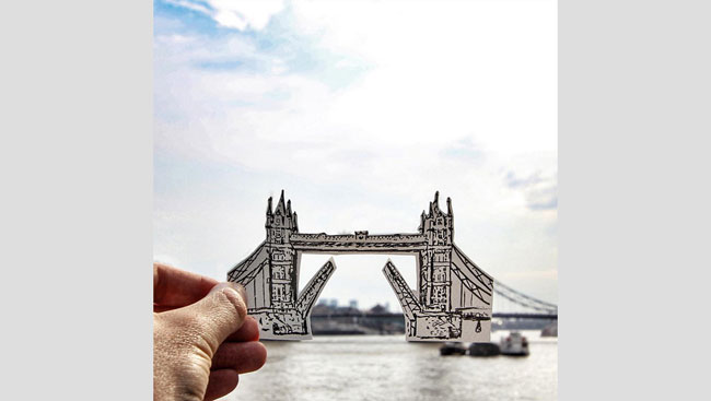 paperboyo instagram paper cutouts on iconic monuments 05