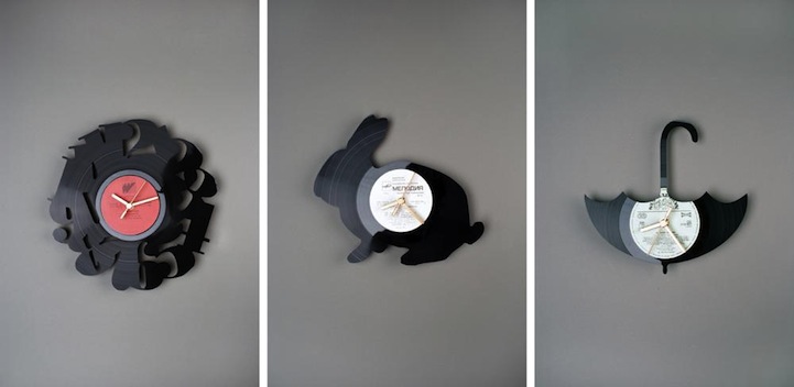 vinyl clock 6