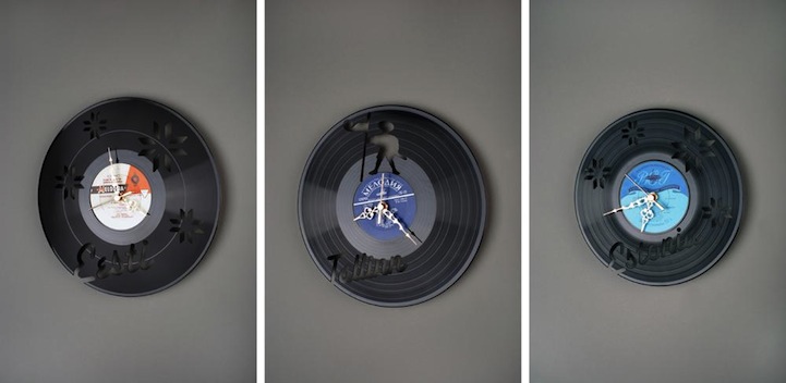 vinyl clock 7