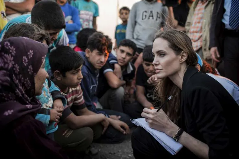 Η Angelina Jolie επισκέφθηκε τη Μοσούλη στο βόρειο Ιράκ