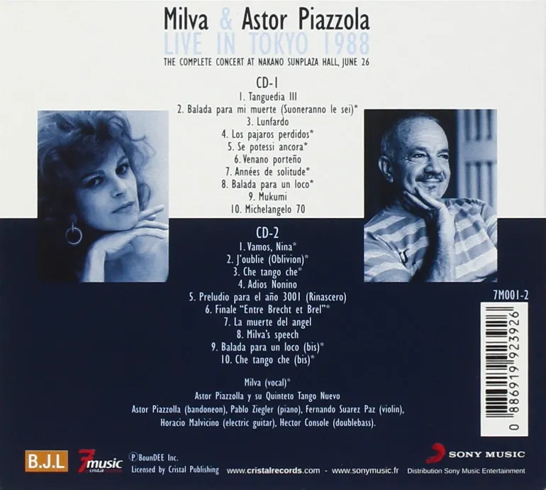 Milva & Piazzolla - Oblivion ... J'oublie