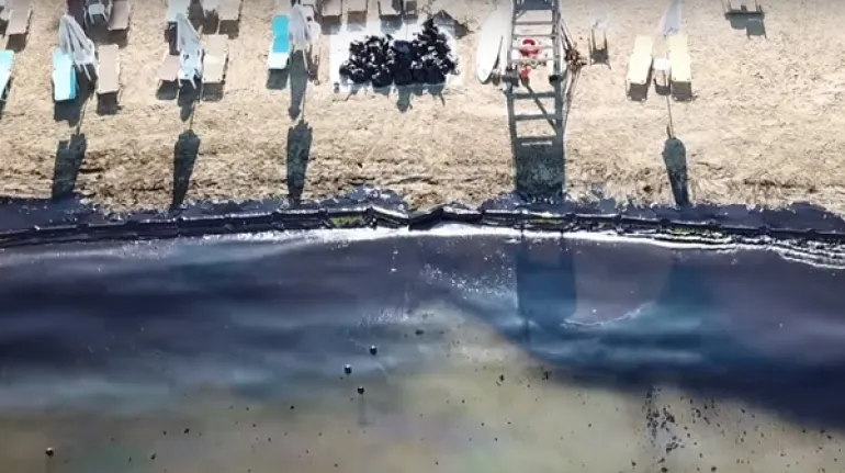 Η οικολογική καταστροφή από την πετρελαιοκηλίδα όπως την κατέγραψαν drones