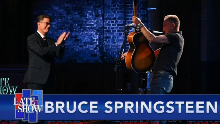  Bruce Springsteen στον Stephen Colbert μιλάει για πολλά και τραγουδάει