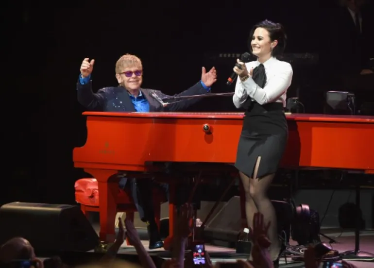 Demi Lovato & Shawn Mendes με Elton John στο L.A