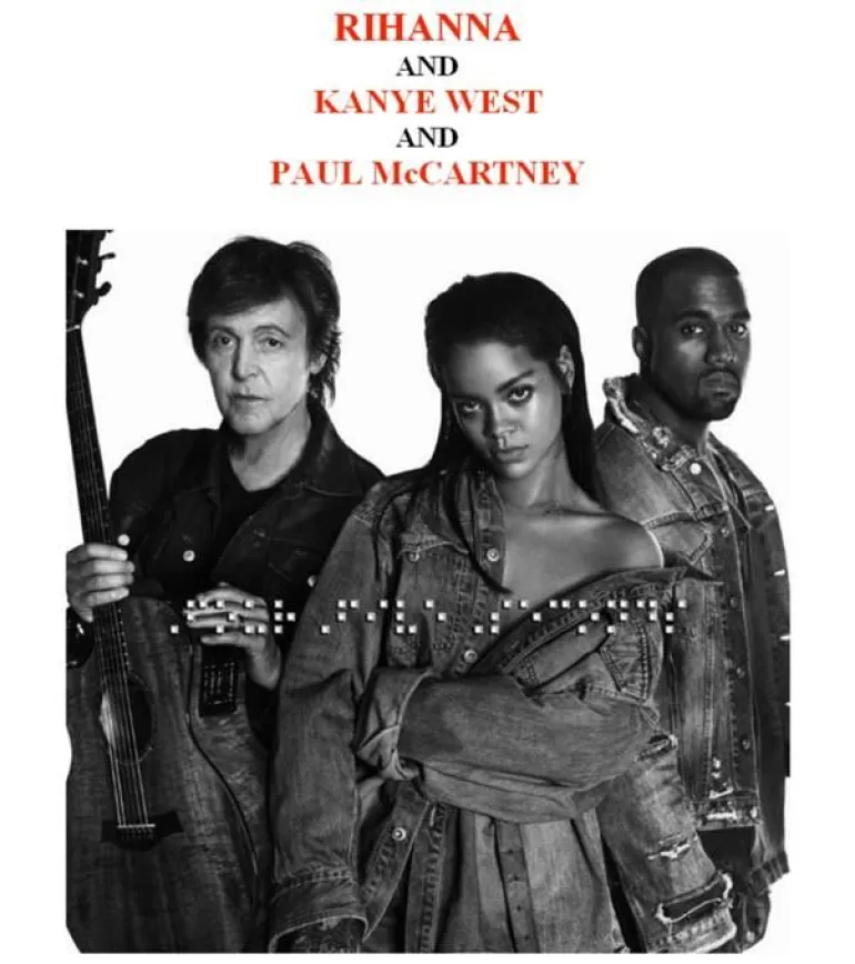 Rihanna /Kanye West/ Paul McCartney το γύρισμα του βίντεο