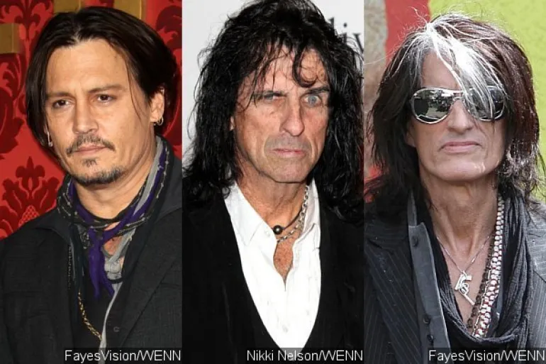 Hollywood Vampires: Johnny Depp, Alice Cooper, Joe Perry