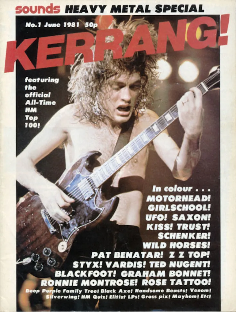 1η Ιουνίου 1981 κυκλοφορεί το περιοδικό Kerrang