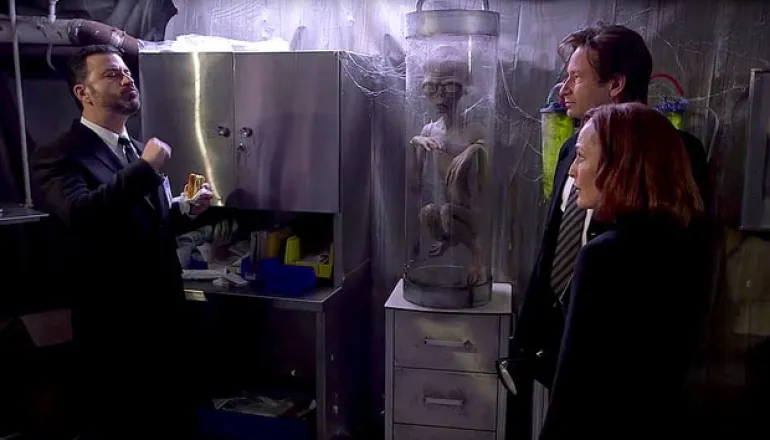 Ο Mulder και η Scully στον Jimmy Kimmel 