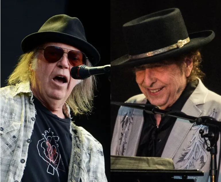 Bob Dylan, Neil Young τραγούδησαν για πρώτη φορά μαζί μετά το 1994