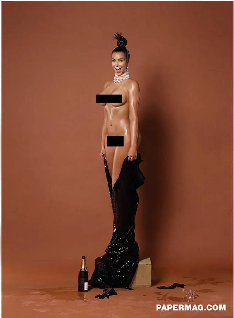Η γυμνή φωτογράφηση της Kim Kardashian στο περιοδικό Paper