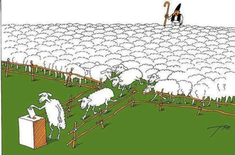 Οι πολιτικοί έχουν ανάγκη τους πολίτες-πρόβατα.