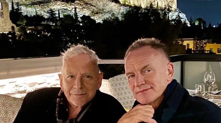«Δύο Άγγλοι στην Αθήνα!» Ο Sting με τον Eric Burdon κάτω από την Ακρόπολη