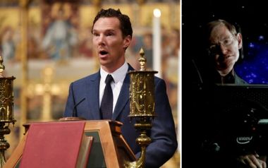 Ο Benedict Cumberbatch στην τελετή μνήμης του Στίβεν Χόκινγκ