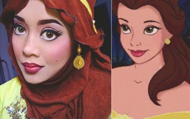 Καλλιτέχνης μακιγιάρεται και μοιάζει ίδια με χαρακτήρες της Disney...