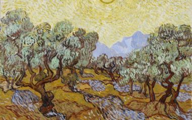 Ζωγράφος δημιουργεί στην γη πίνακα του Van Gogh ορατό από αεροπλάνο...