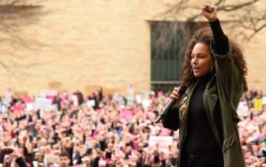 Alicia Keys, Janelle Monae, Madonna στην διαδήλωση της Washington