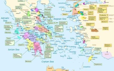 Ένας ενδιαφέρων λεπτομερής χάρτης μας δείχνει την καταγωγή των ηρώων της Ιλιάδας του Ομήρου... 