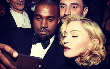 Selfie της Madonna με τον Kanye West