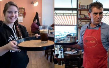 Δράμα: Το μαγαζί που σερβίρουν ένας τυφλός και μια κοπέλα με σύνδρομο down και η συγκινητική ιστορία του ιδιοκτήτη