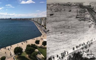 Η θέα από το Λευκό Πύργο στη Θεσσαλονίκη, τα τελευταία 100 χρόνια