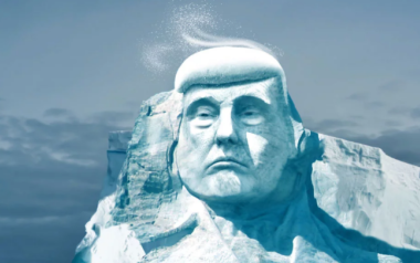 Τεράστια προτομή του Τραμπ αναμένεται σε έναν παγετώνα!