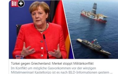 «Η Ά. Μέρκελ απέτρεψε θερμό επεισόδιο μεταξύ Ελλάδας και Τουρκίας», σύμφωνα με δημοσίευμα της «Bild»