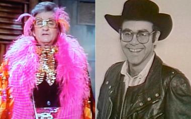 O Johnny Cash το 1982 στο SNL, την ίδια μέρα με τον Elton John 