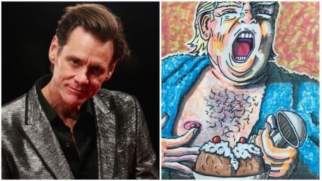 Ο Jim Carey δημοσιεύει πορτραίτο για τον Αμερικανό πρόεδρο Τραμπ