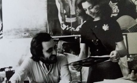 Ο Γιάννης Πετρίδης με την Άννα Αρχοντάκη στην δεκαετία του '70