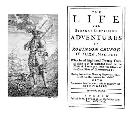 Σαν σήμερα το 1719 κυκλοφόρησε ο Ροβινσώνας Κρούσος του Ντάνιελ Ντεφόε