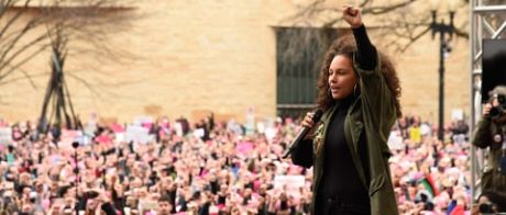 Alicia Keys, Janelle Monae, Madonna στην διαδήλωση της Washington