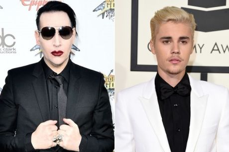 Ο Justin Bieber και ο Marilyn Manson μαζί σε selfie φωτογραφία...