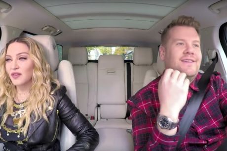 H Madonna, Karaoke στον James Corden