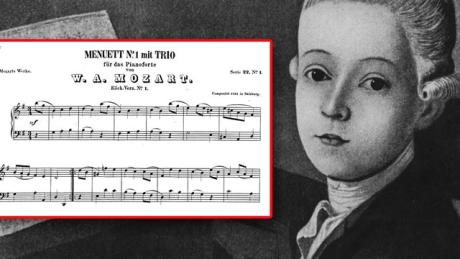 Οι πρώτες συνθέσεις του Wolfgang Amadeus Mozart σε ηλικία 5 ετών
